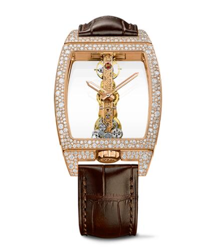 Review Replica Corum Golden Bridge Classic Rose Gold Snow-Set Watch B113/03853 - 113.358.85/0F02 0000